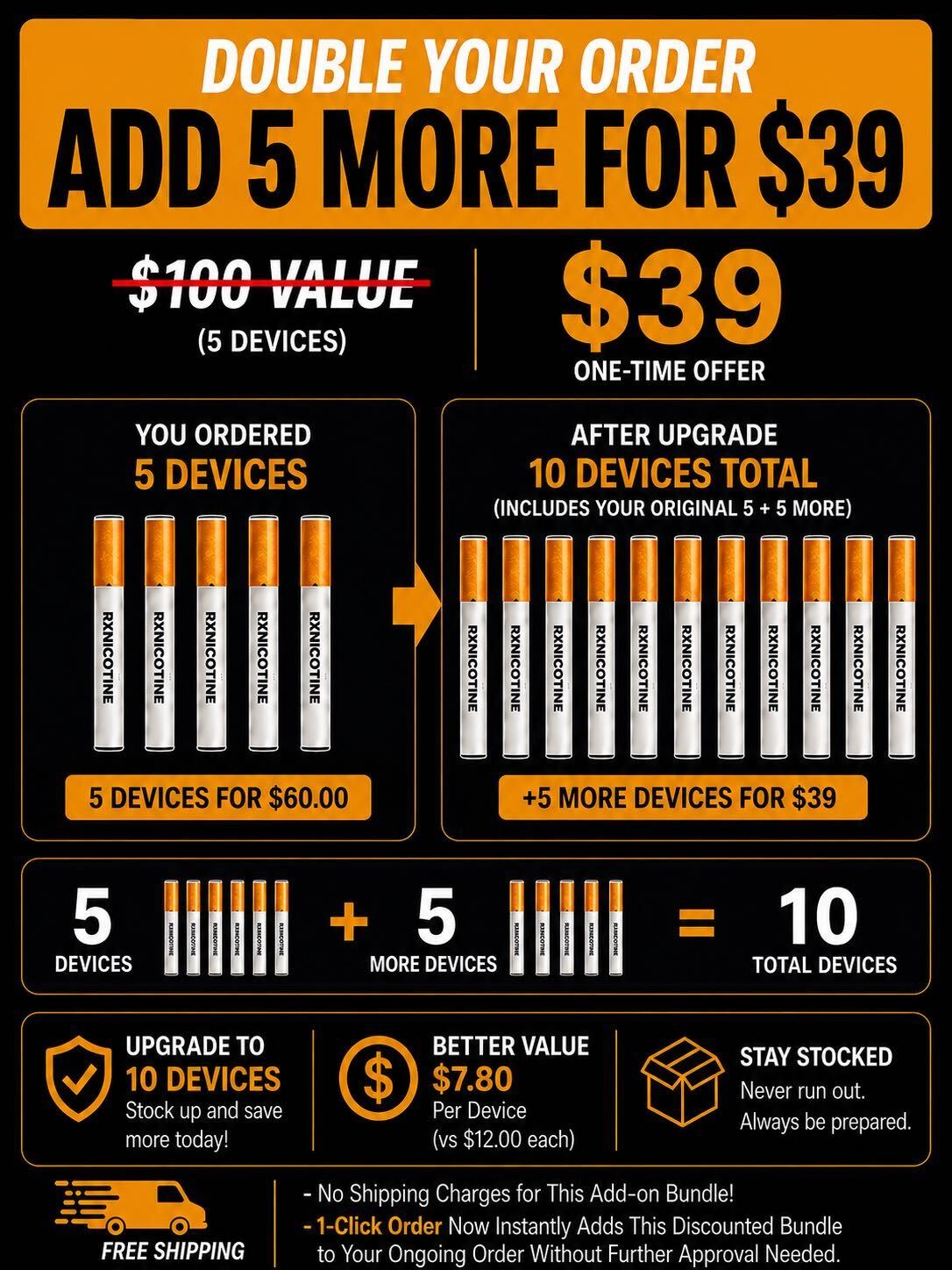 Double Your Order & Save
