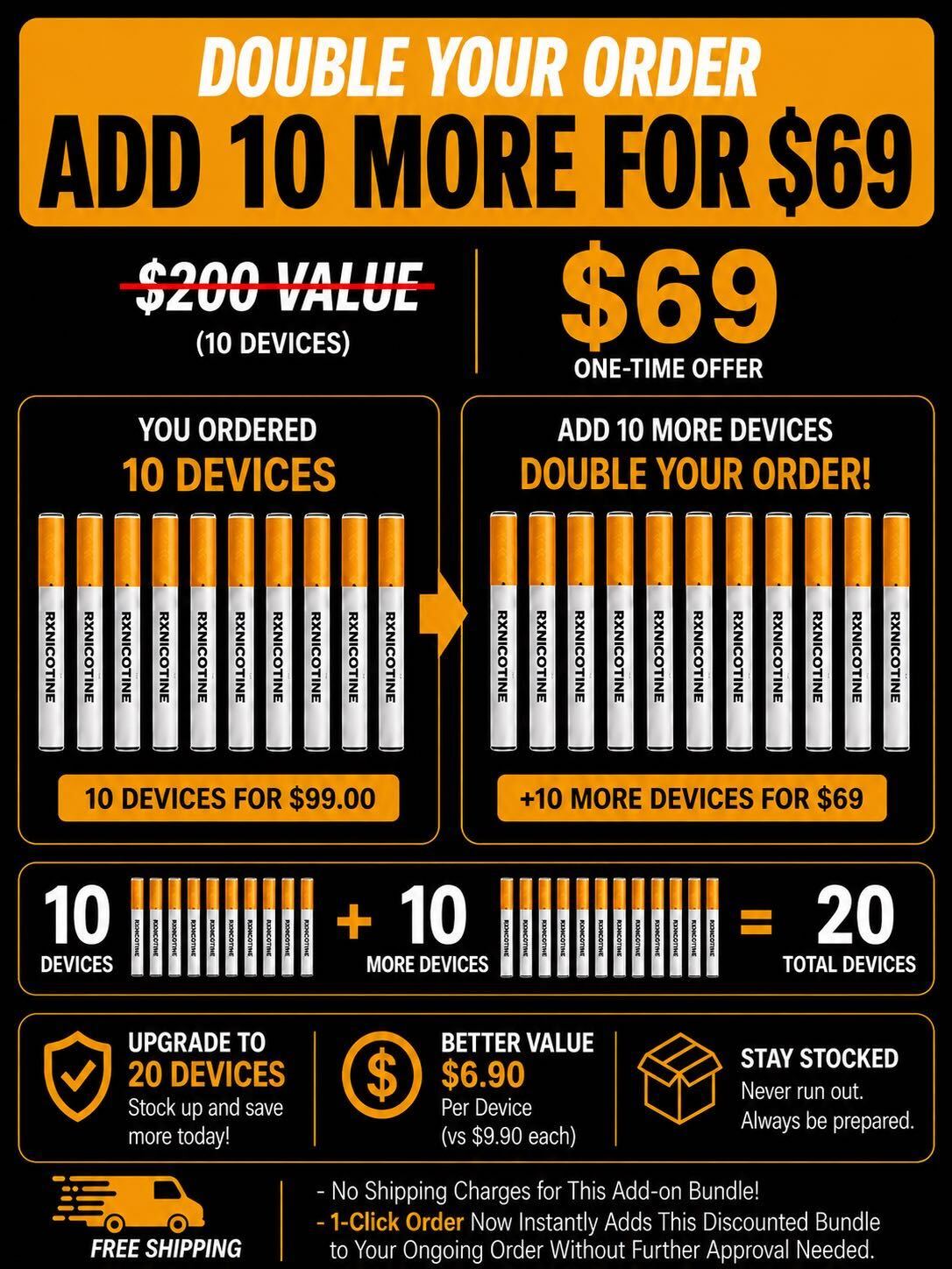 Double Your Order & Save